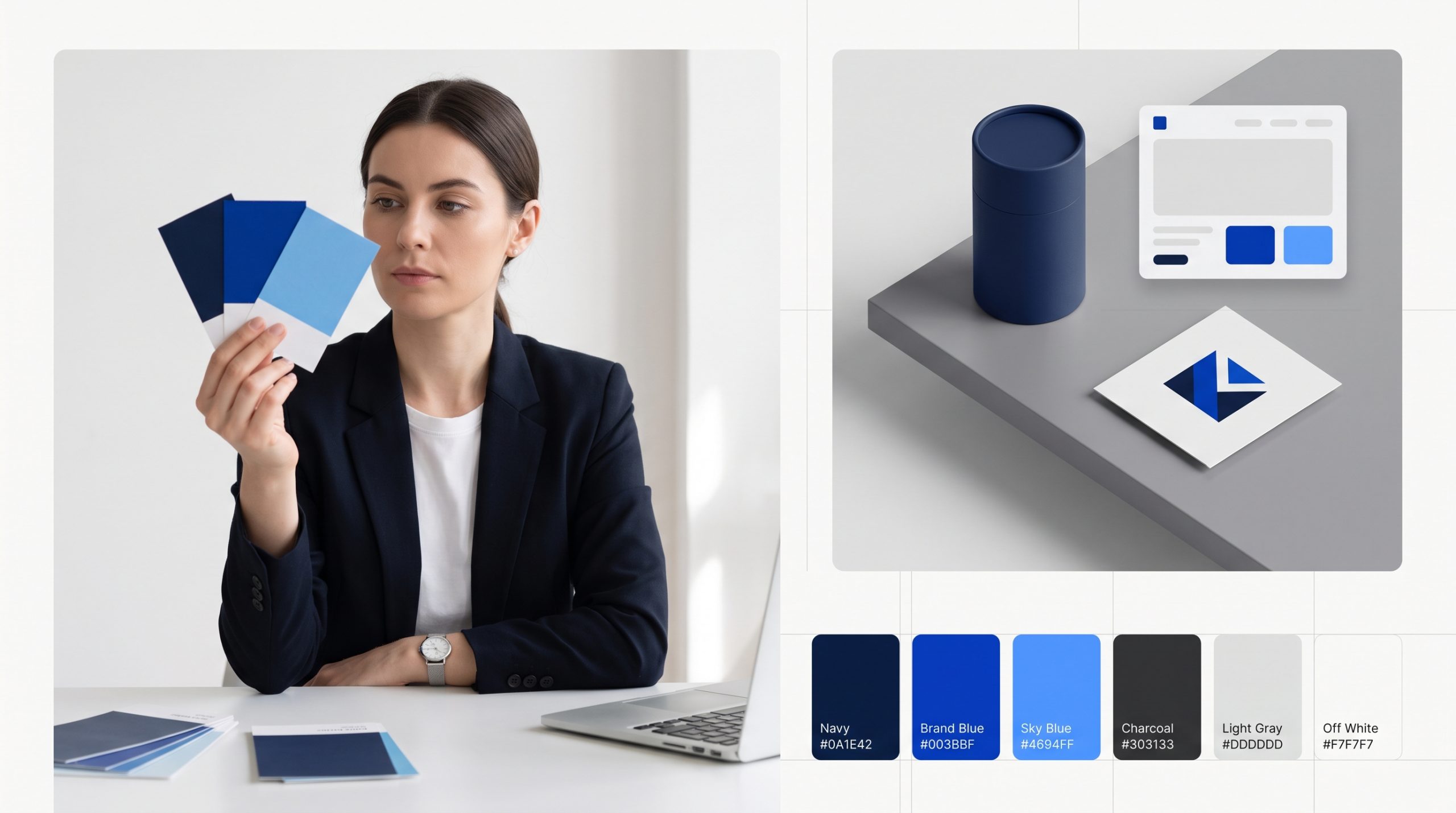 Choosing brand colors that match a business personality, audience, and visual identity
