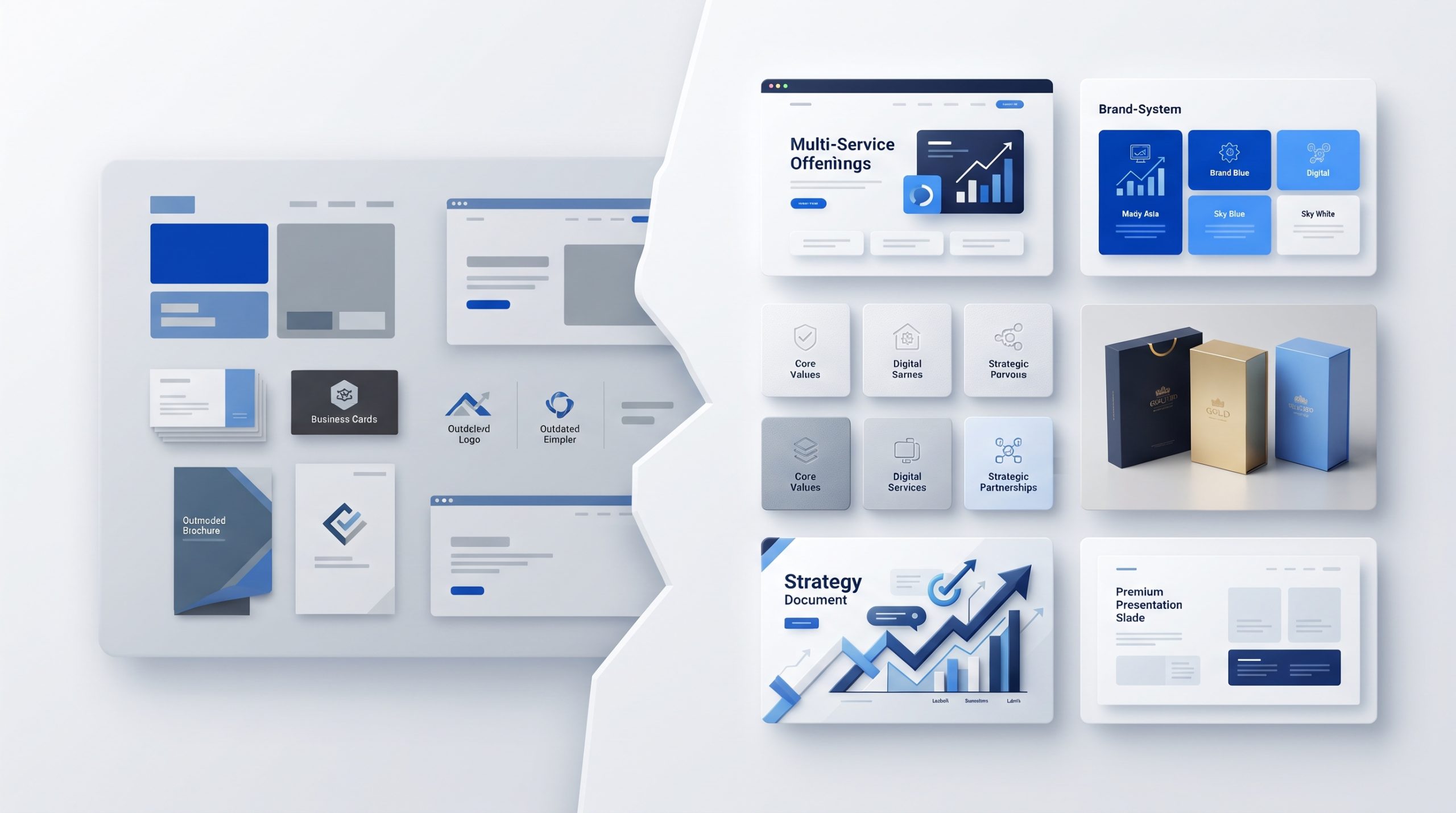 Growing business with an older brand identity that no longer reflects its current direction