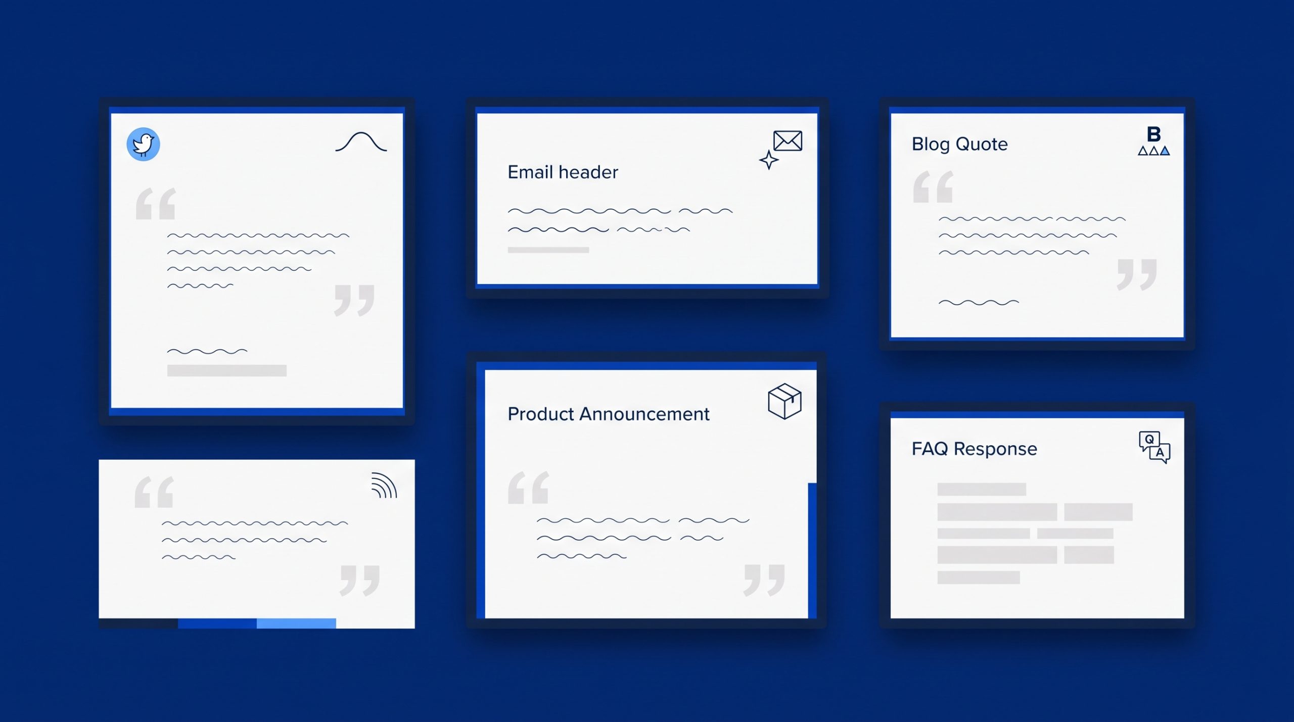 Consistent brand voice shown through a clear and recognizable messaging system